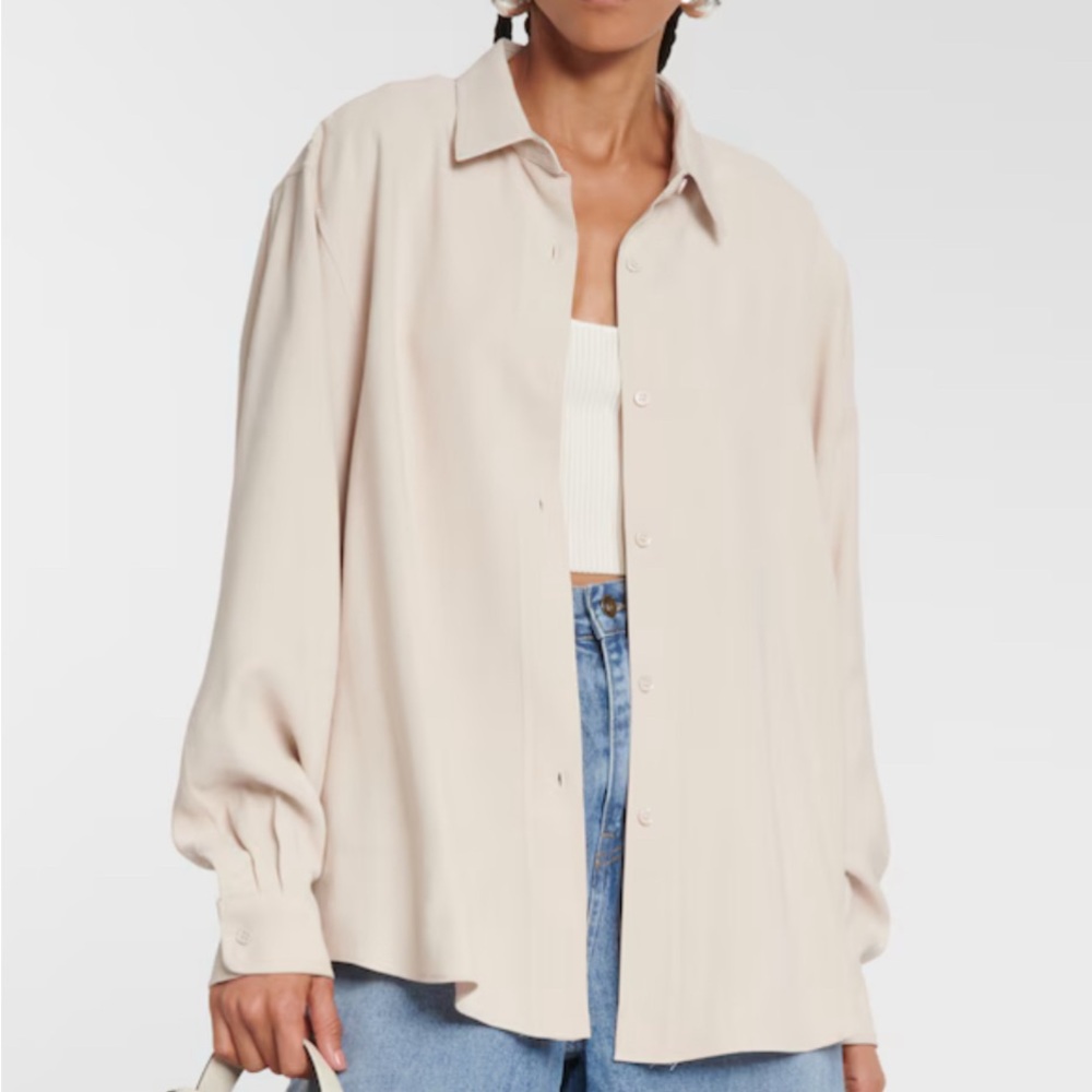 The Frankie Shop Lotta Fluid Shirt (beige)